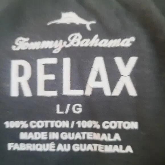 Tommy Bahama Shirt Mens Large Gray Relax Weekend Football Graphic Cotton - Picture 5 of 8